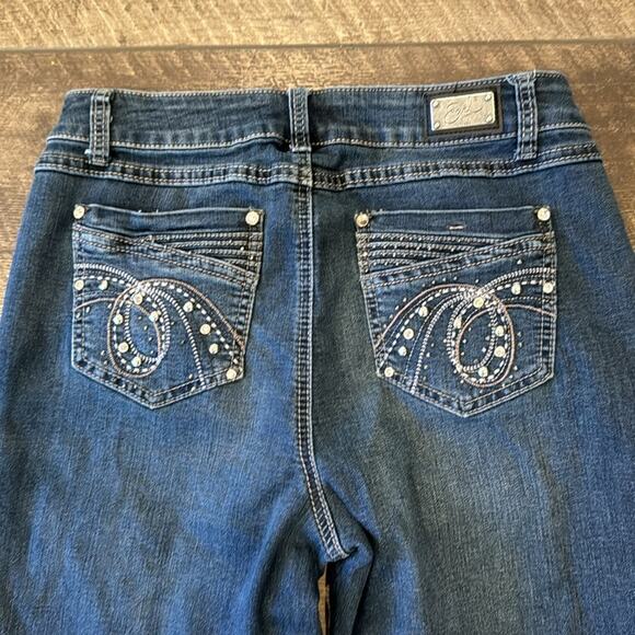 Bundle of 2 Earl Jean Women's Rhinestone Embellished Capris Size 10 - Picture 5 of 15